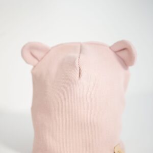 Beanie-Mütze mit Ohren - Rose