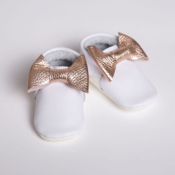 Mokassin „Bow“ – Weiss