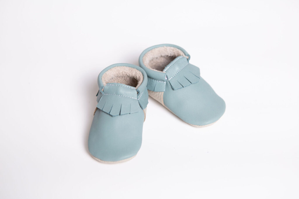 „Classic” Moccasin – Dusty Mint