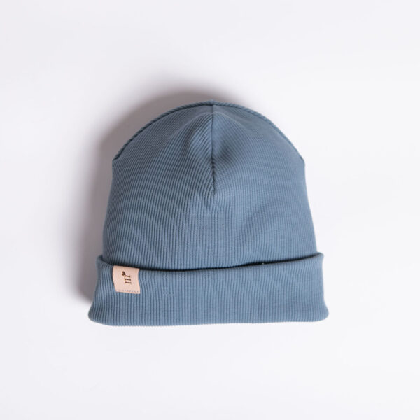 Beanie-Mütze – Staubblau