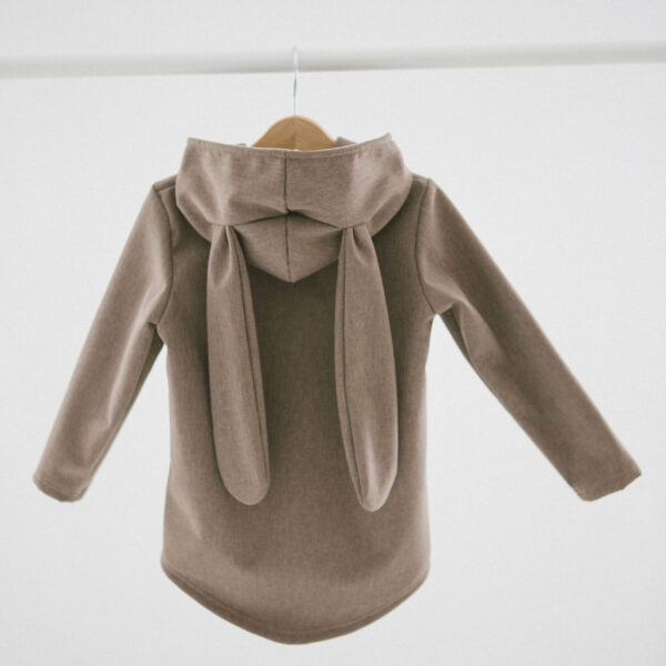 Softshell-Jacke „Häschen“ – Braun Melange