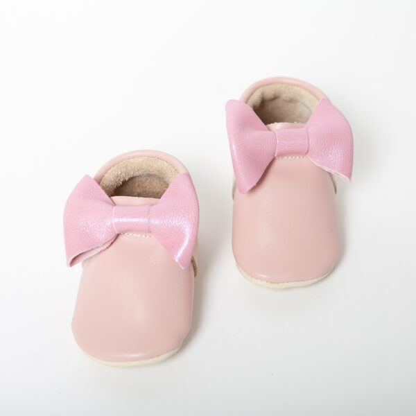 Mokassin „Bow“ – Babyrosa