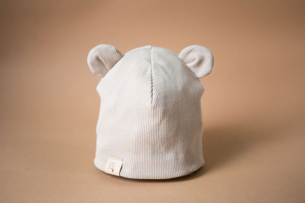 Beanie-Mütze mit Ohren - Nude