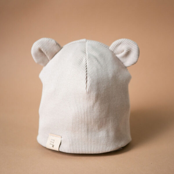 Beanie-Mütze mit Ohren – Nude