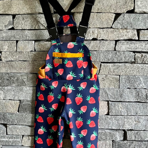 Softshell-Latzhose „Erdbeere“