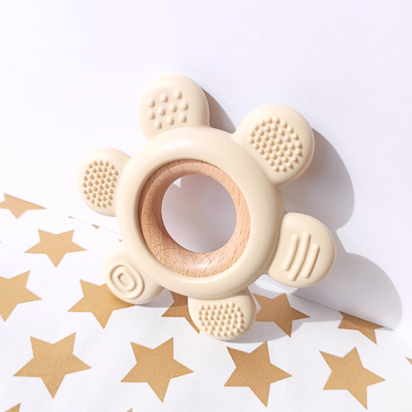 Beissring „Blume“ – Beige
